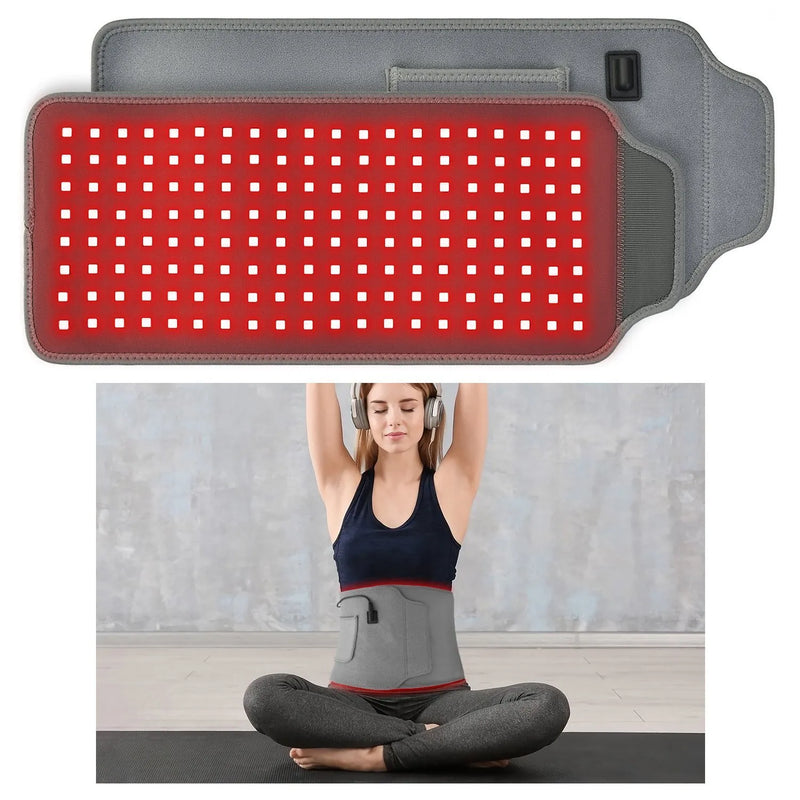 Red Light Therapy Belt | 160 LEDs 660nm+850nm+850nm Cordless Wrap