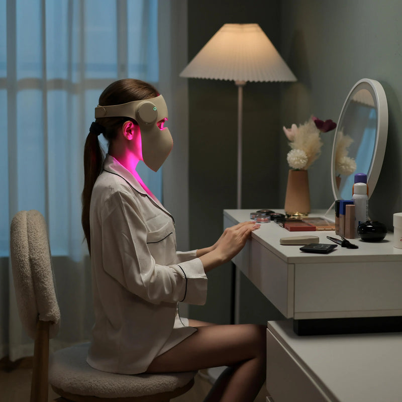 LED Face Mask | 3-Color Silicone 460 630 850nm