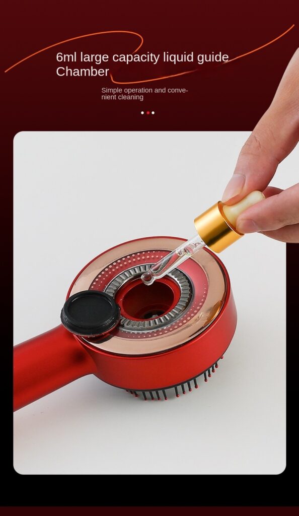 Red Light Scalp Comb | Electric 3-Speed Vibration Massager