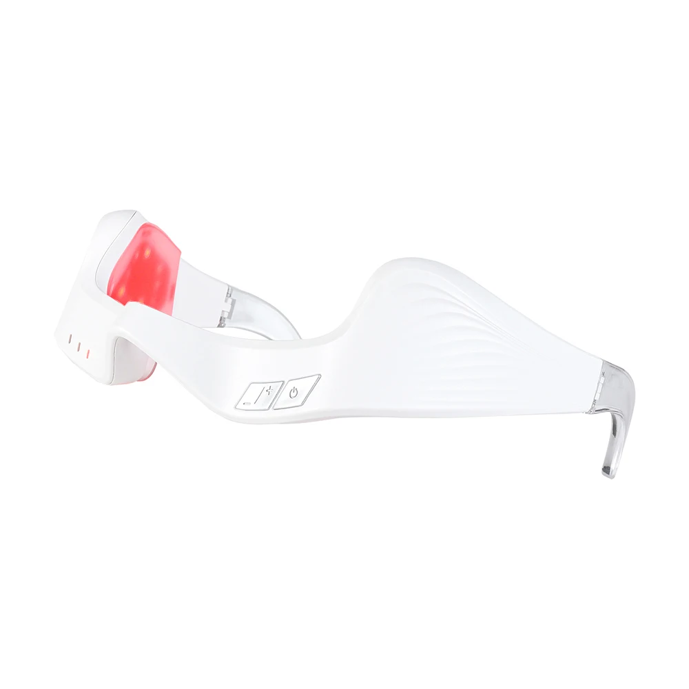 Red Light Eye Massager | Under-Eye Glasses with Pulse & 10-Min Timer