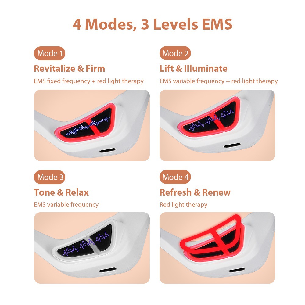 Red Light Eye Massager | Microcurrent EMS for Dark Circles