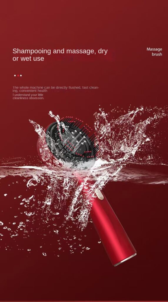 Red Light Scalp Comb | Electric 3-Speed Vibration Massager