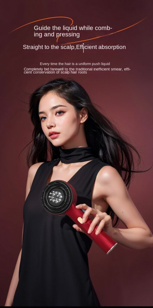Red Light Scalp Comb | Electric 3-Speed Vibration Massager