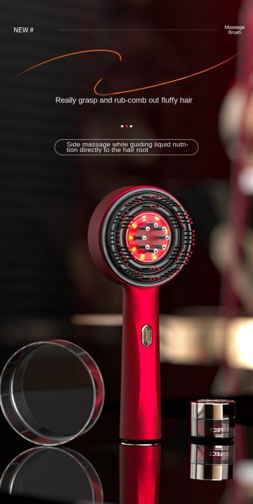 Red Light Scalp Comb | Electric 3-Speed Vibration Massager