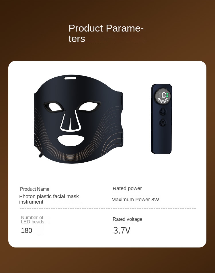 LED Face Mask | Flexible Silicone 7-Color with 4 Intensity Levels