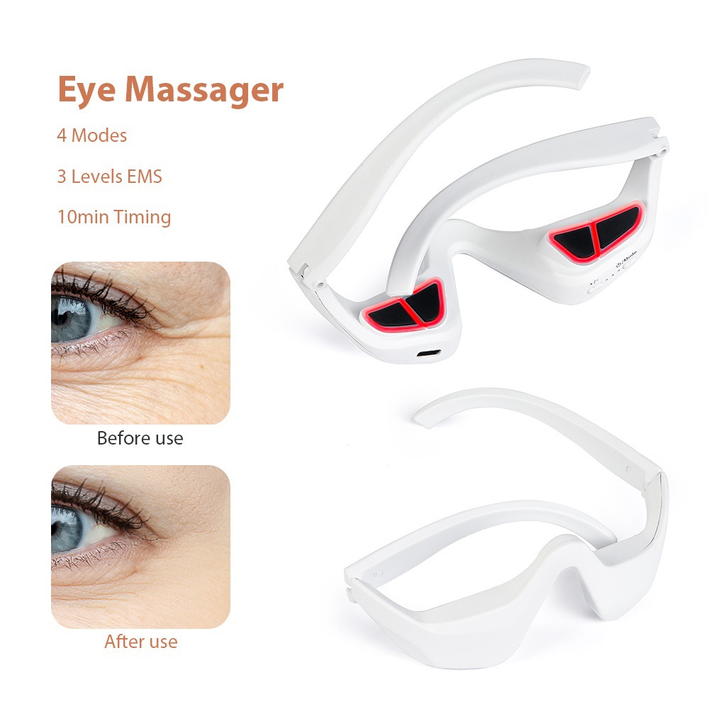 Red Light Eye Massager | Microcurrent EMS for Dark Circles