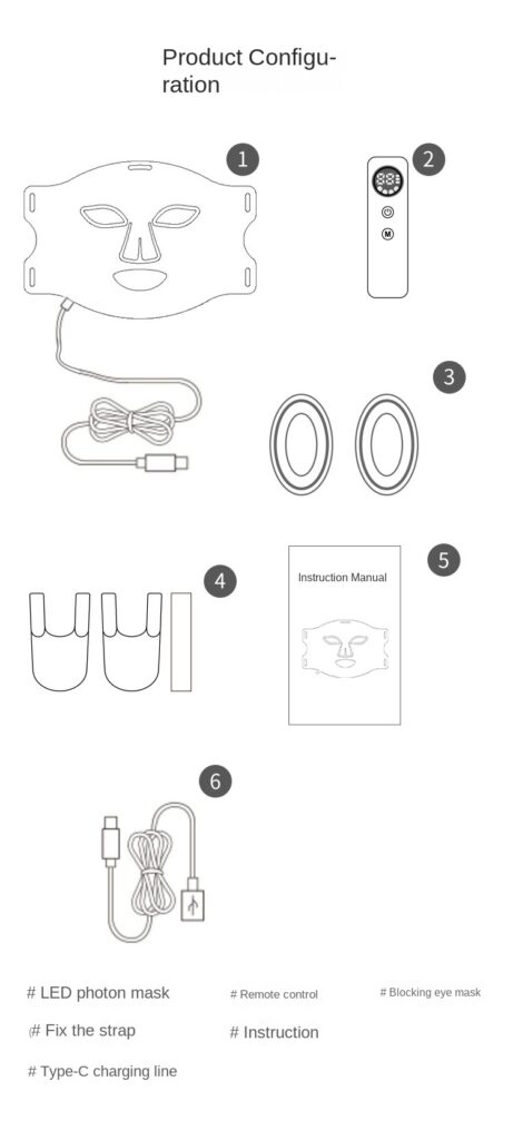 LED Face Mask | Flexible Silicone 7-Color with 4 Intensity Levels