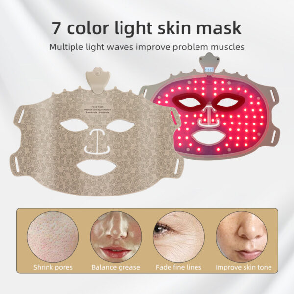 LED Light Therapy Mask | Soft Silicone Infrared Photon Face