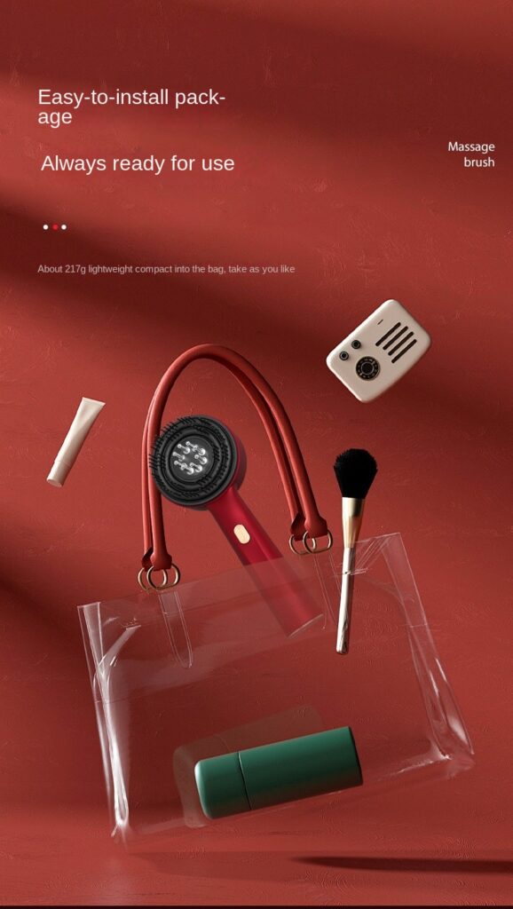 Red Light Scalp Comb | Electric 3-Speed Vibration Massager
