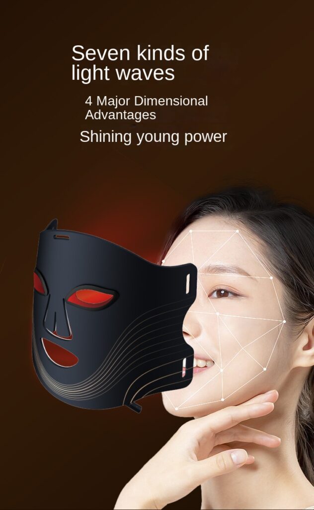 LED Face Mask | Flexible Silicone 7-Color with 4 Intensity Levels