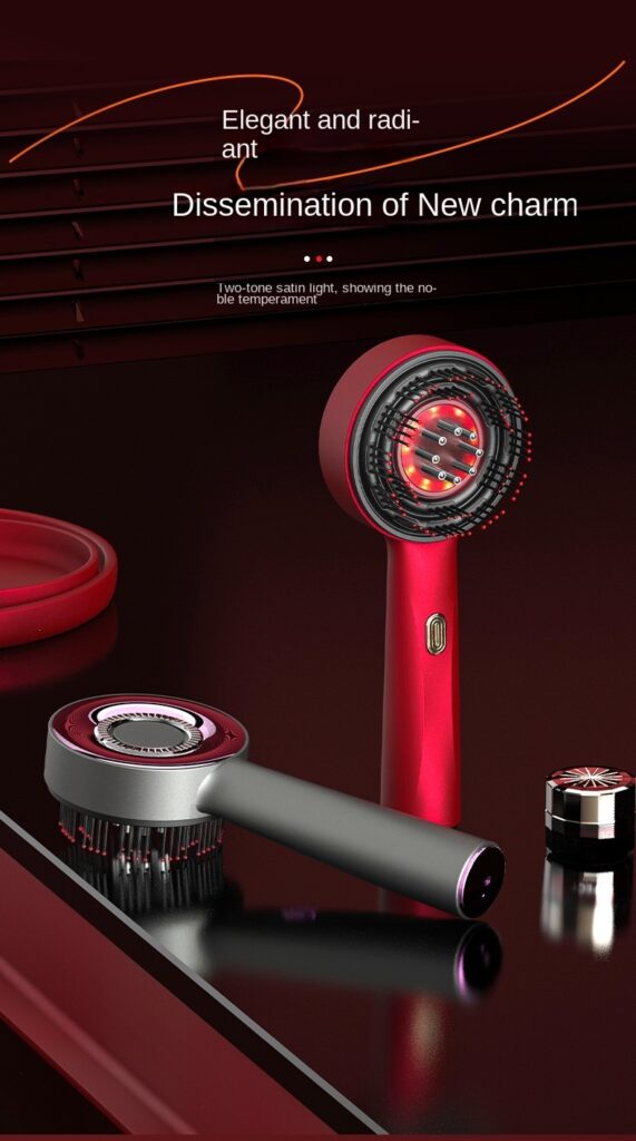 Red Light Scalp Comb | Electric 3-Speed Vibration Massager