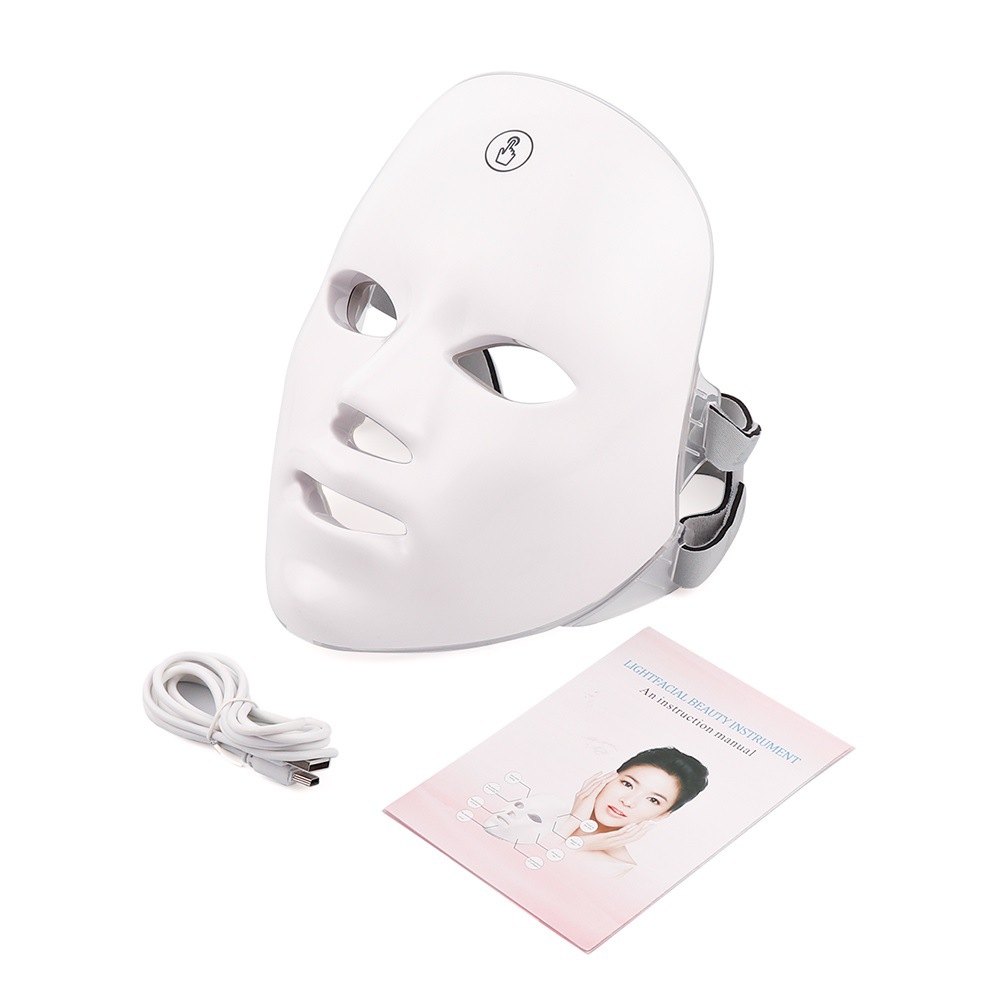 LED Face Mask | 7-Color Cordless Rechargeable Light Therapy Mask