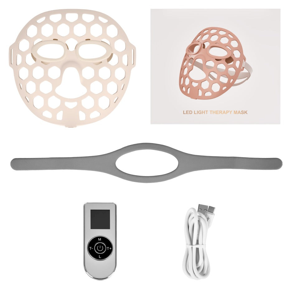 LED Face Mask | 4-Color Silicone 460 590 660 850nm